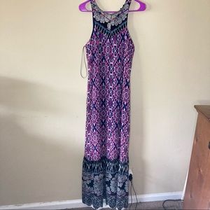Express Boho Printed Maxi Dress - Medium